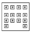 Расположение контактов реле РЭП 26 Расположение контактов реле РЭП 26