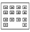 Расположение контактов реле РЭП 26 Расположение контактов реле РЭП 26
