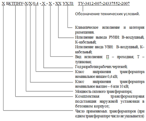 СТРУКТУРА УСЛОВНОГО ОБОЗНАЧЕНИЯ БКТПНУ СТРУКТУРА УСЛОВНОГО ОБОЗНАЧЕНИЯ БКТПНУ