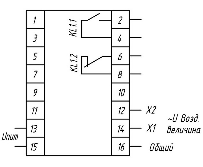 Схема электрическая подключения реле типа РНС-14, РНС-15, РНС-16, РНС-17 Схема электрическая подключения реле типа РНС-14, РНС-15, РНС-16, РНС-17